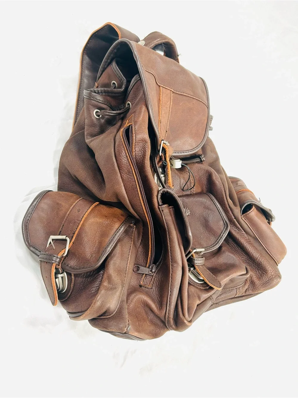 Unbranded Distressed Leather Backpack